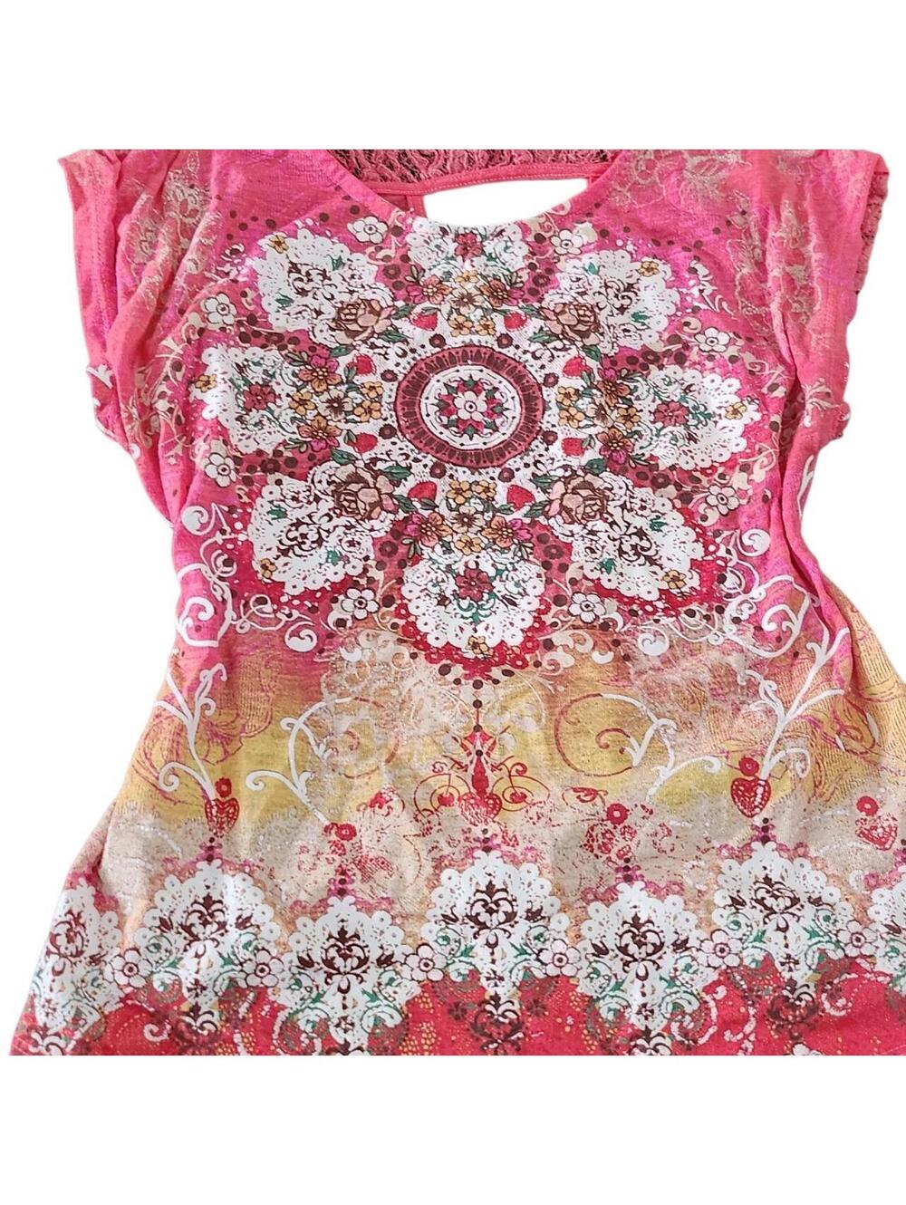 Sugar Women's Pink and Multi Shirt